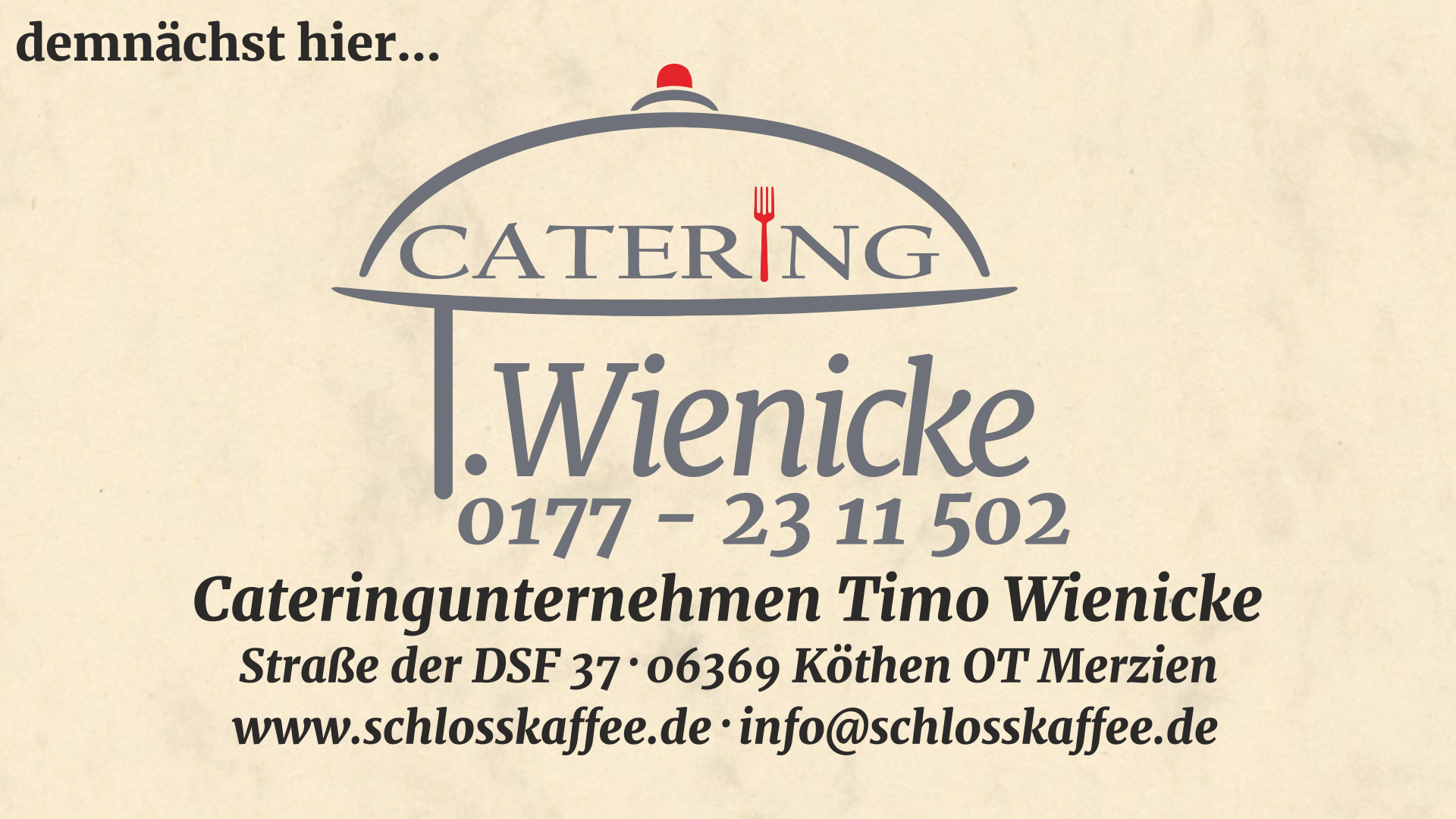 Logo Cateringunternehmen Timo Wienicke